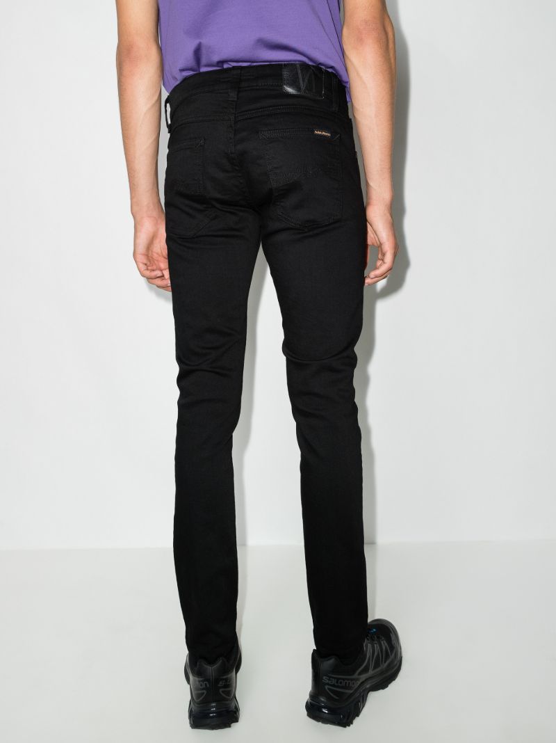 Black Tight Terry Skinny Jeans