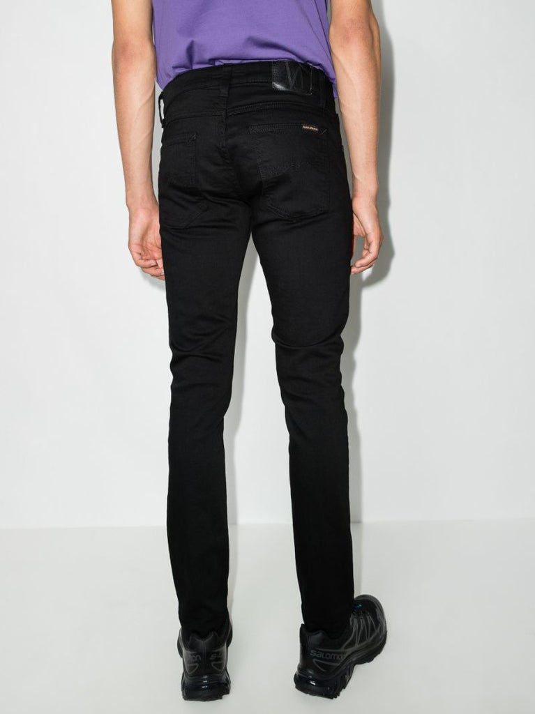 Black Tight Terry Skinny Jeans