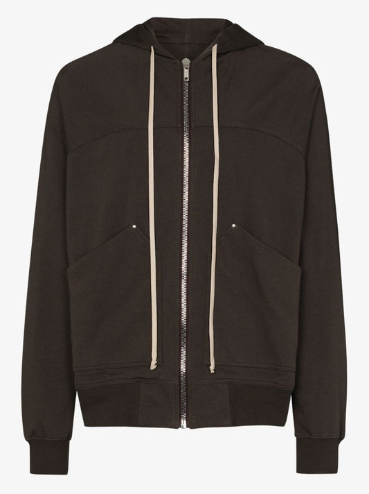 Zip Front Cotton Hoodie