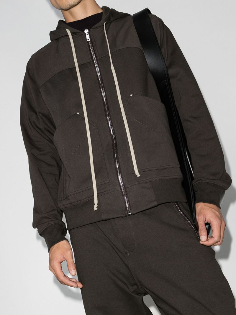 Zip Front Cotton Hoodie