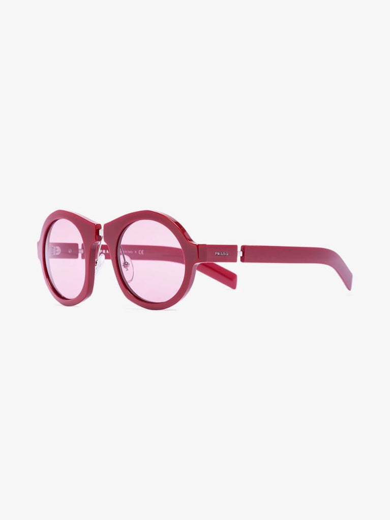 Red Round Tinted Sunglasses