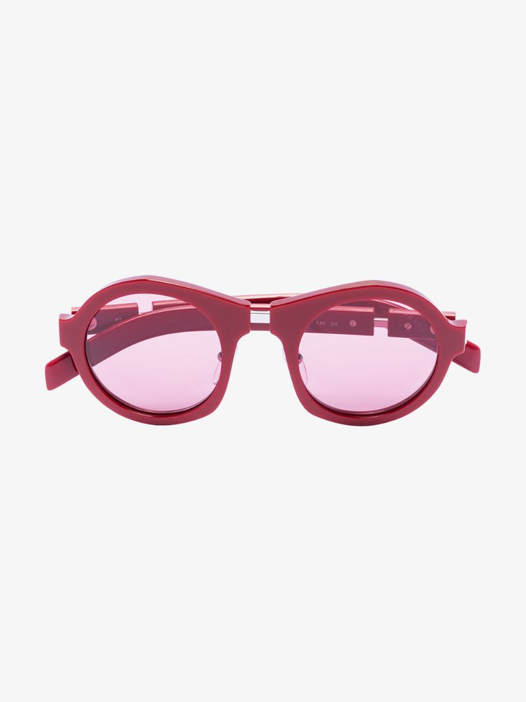 Red Round Tinted Sunglasses
