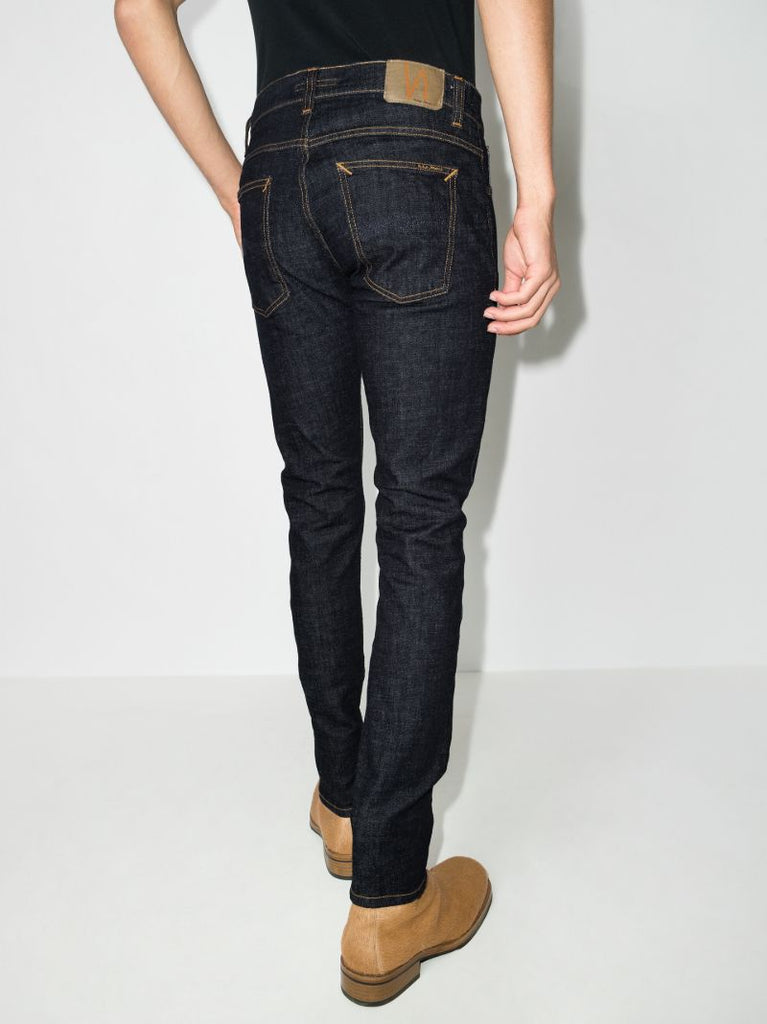 Blue Tight Terry Skinny Jeans