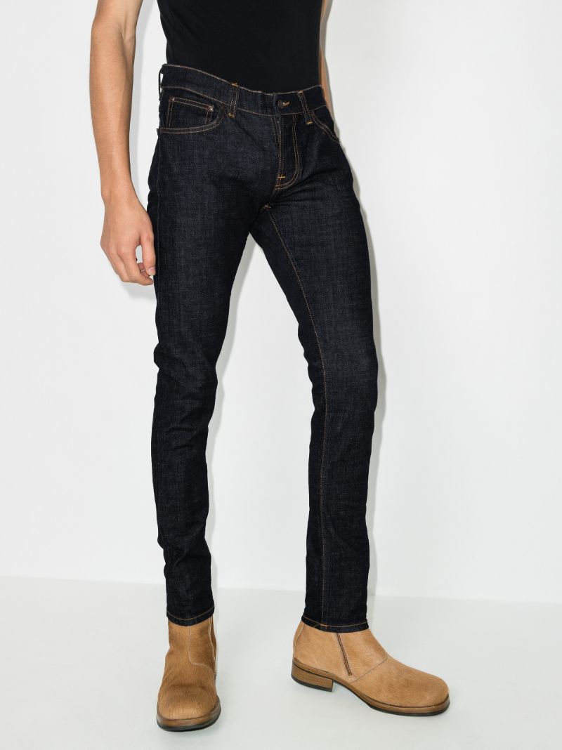 Blue Tight Terry Skinny Jeans