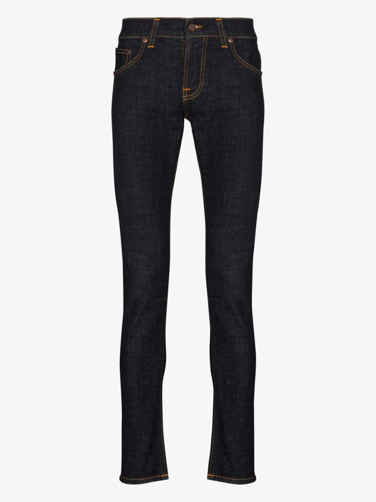 Blue Tight Terry Skinny Jeans