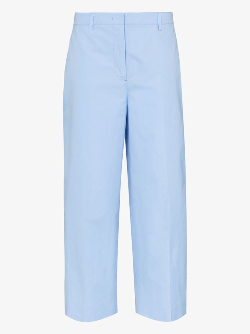 Cropped Wide-leg Trousers