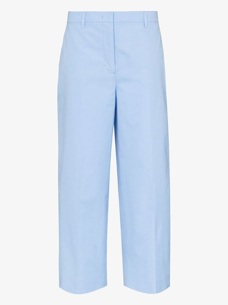 Cropped Wide-leg Trousers