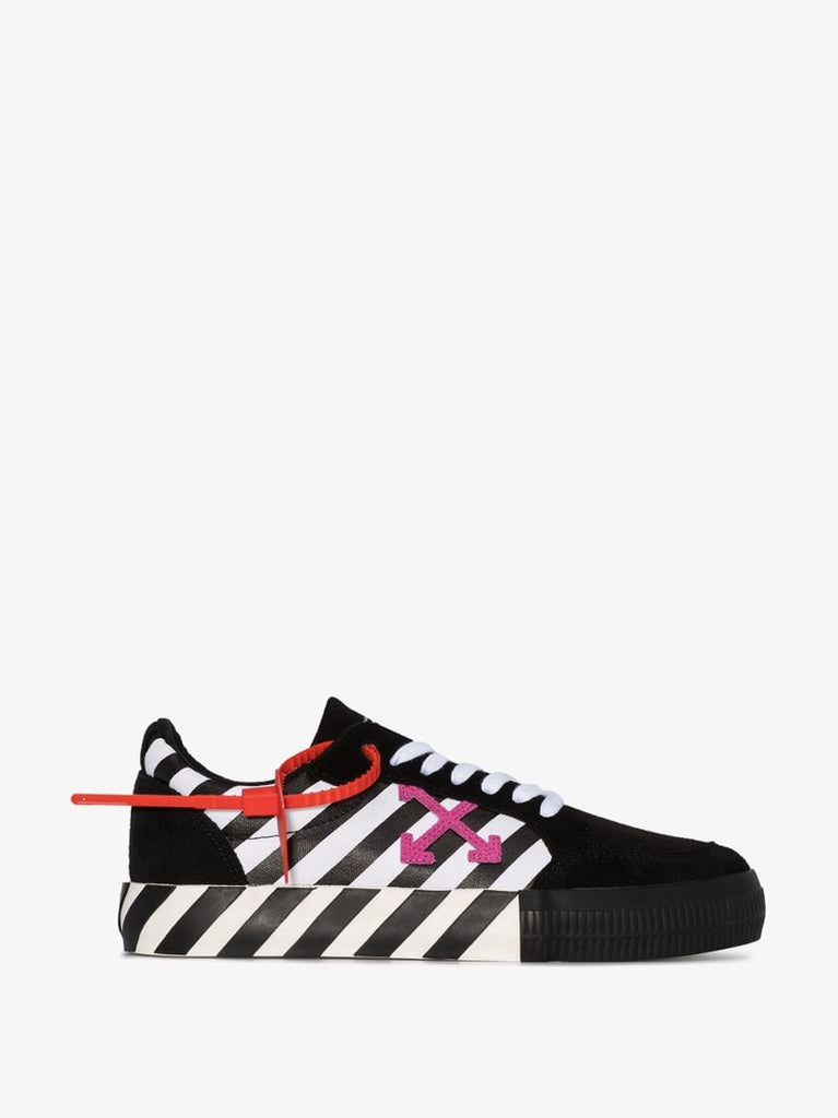 Black Vulcanised Low Top Sneakers