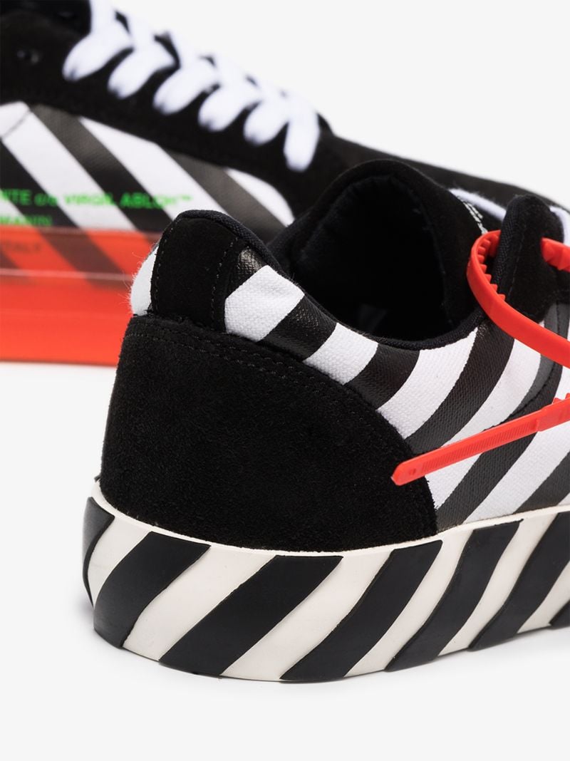 Black Vulcanised Low Top Sneakers