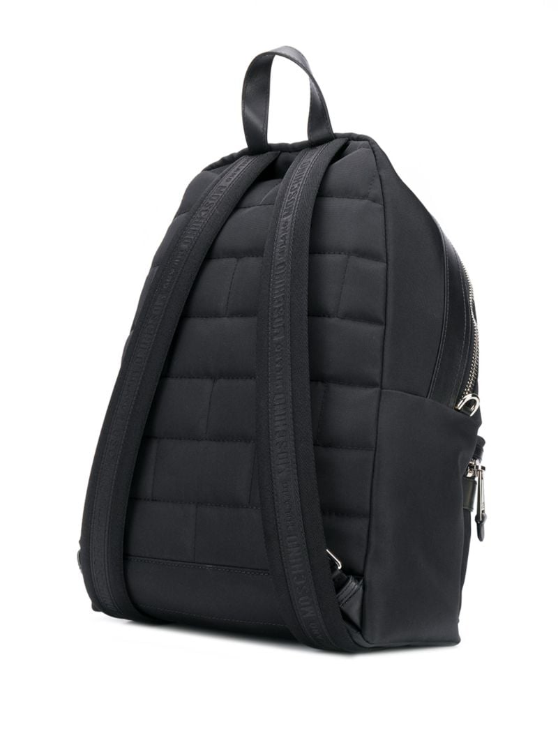 Logo-print Leather-trim Backpack