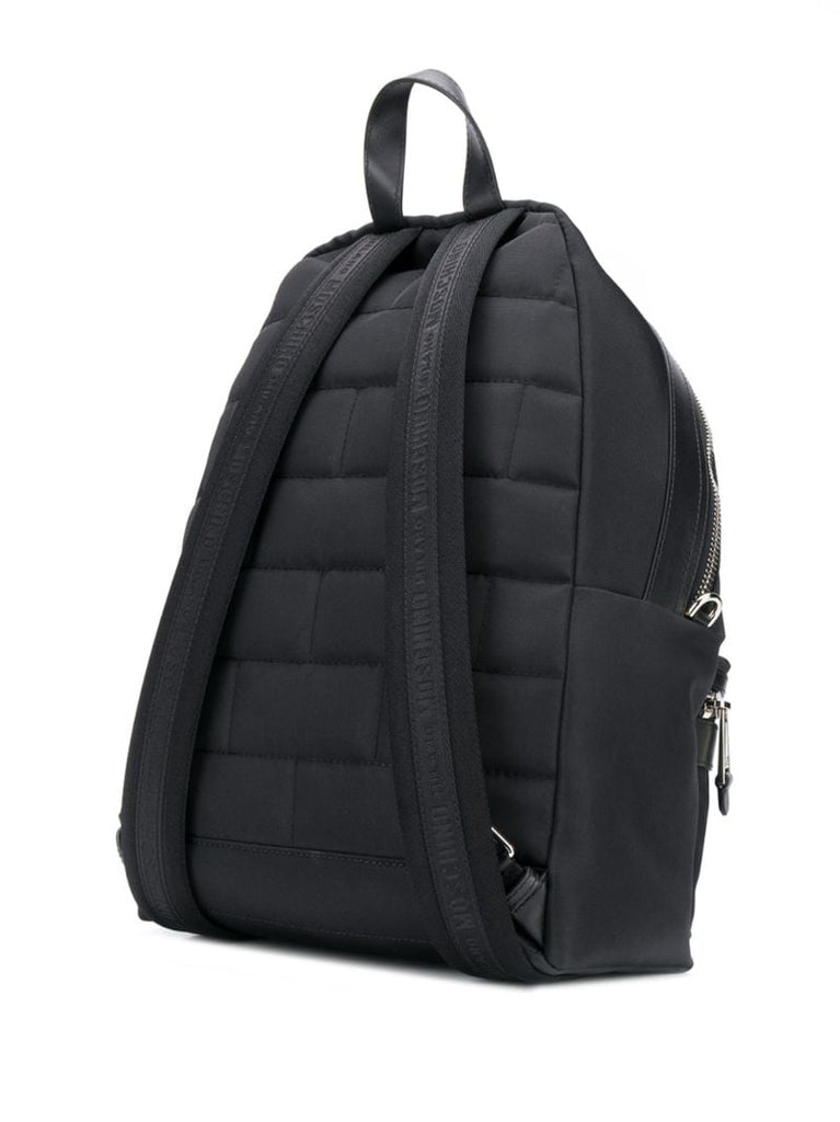 Logo-print Leather-trim Backpack