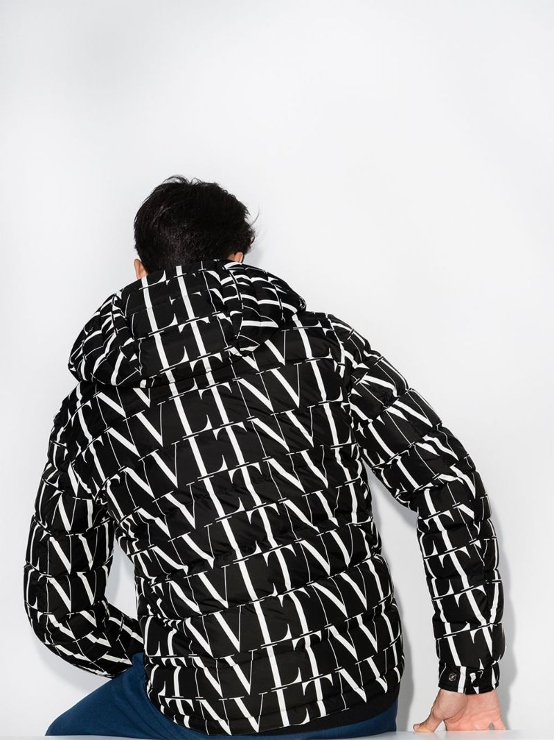 Hooded Logo-print Down Jacket
