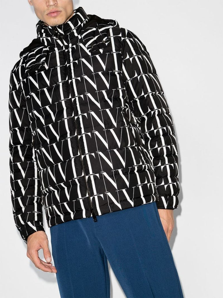 Hooded Logo-print Down Jacket