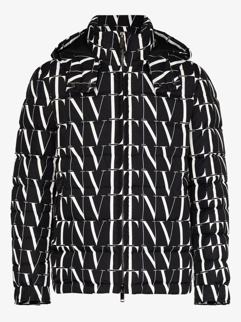 Hooded Logo-print Down Jacket