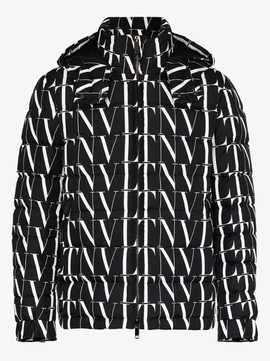 Hooded Logo-print Down Jacket