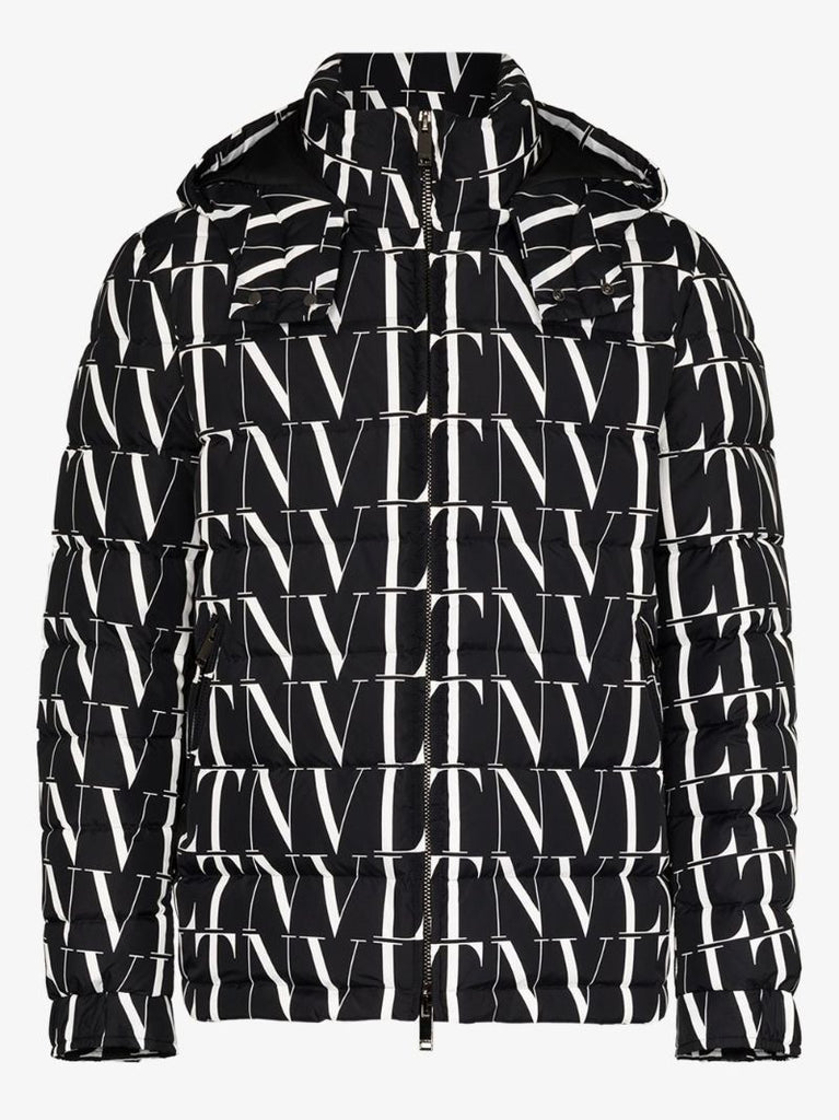 Hooded Logo-print Down Jacket