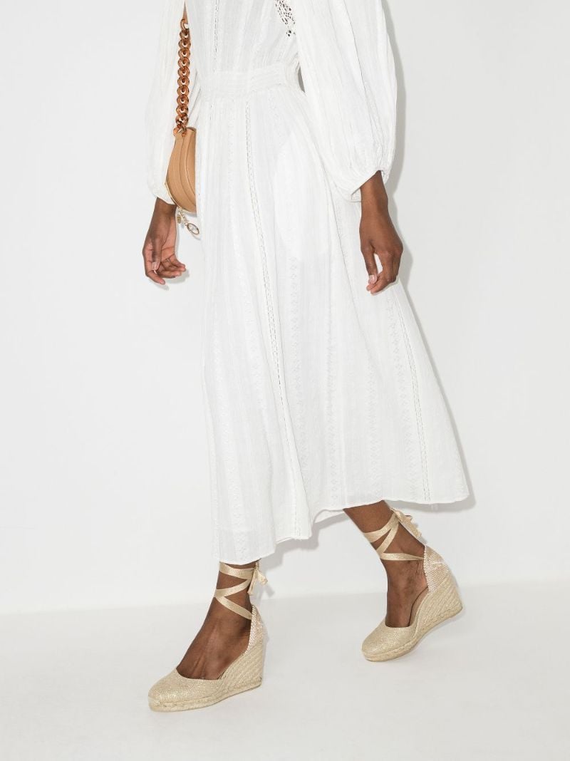 Neutral Chiara 80 Wedge Espadrilles