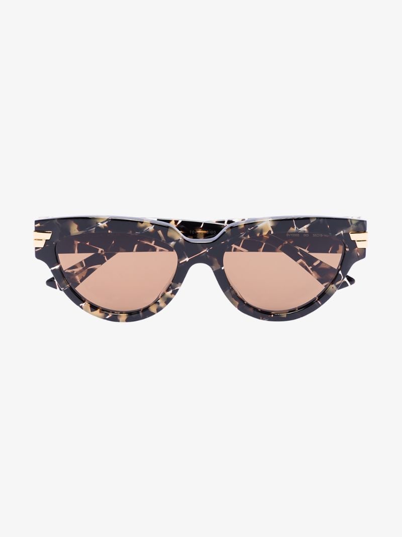 Brown Oversized Cat Eye Sunglasses