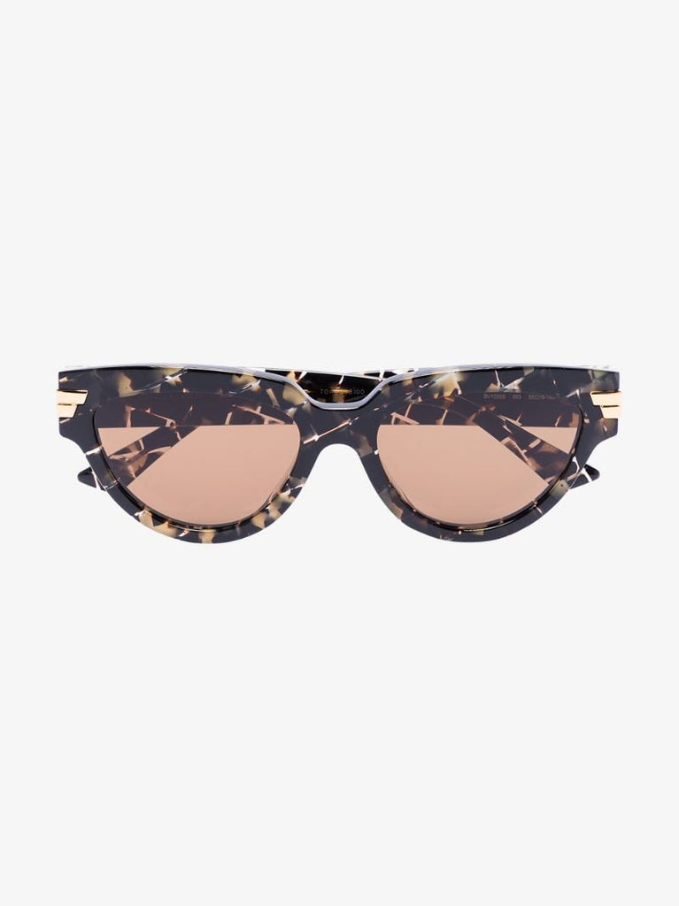 Brown Oversized Cat Eye Sunglasses