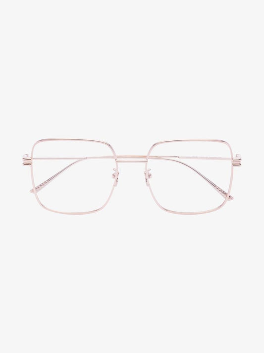 Gold Tone Square Frame Glasses