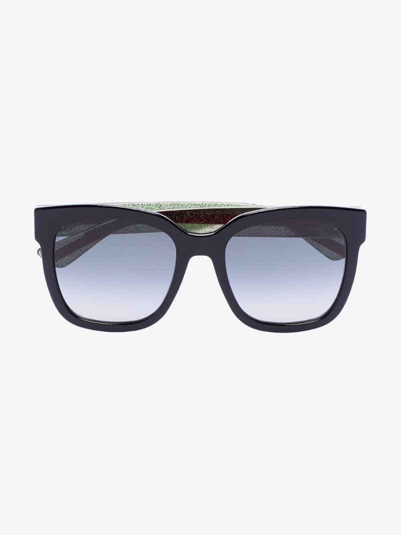 Black Gradient Square Sunglasses