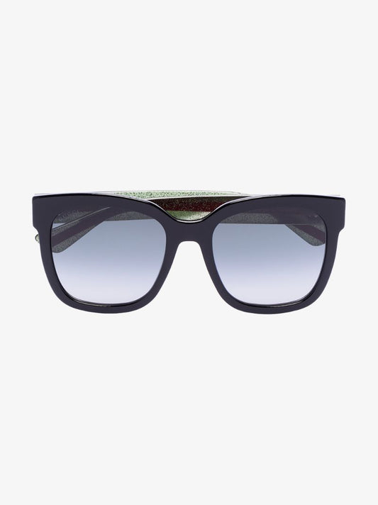 Black Gradient Square Sunglasses