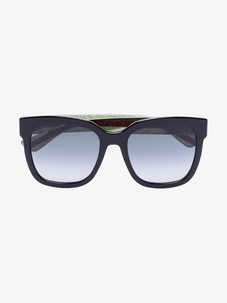 Black Gradient Square Sunglasses