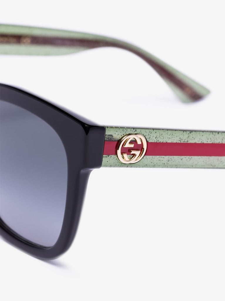 Black Gradient Square Sunglasses