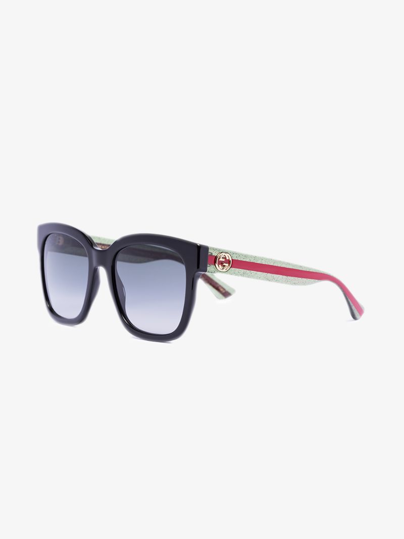 Black Gradient Square Sunglasses