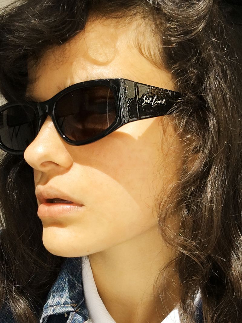 Black Oval Sunglasses