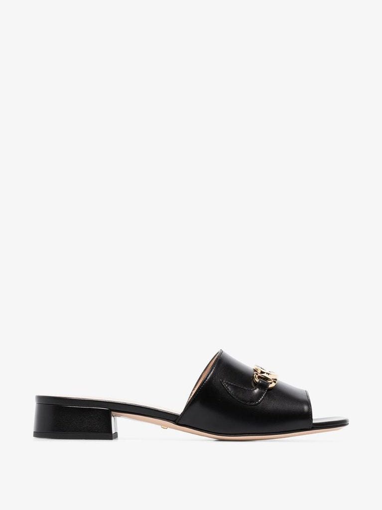 Black Zumi 25 Gg Leather Sandals