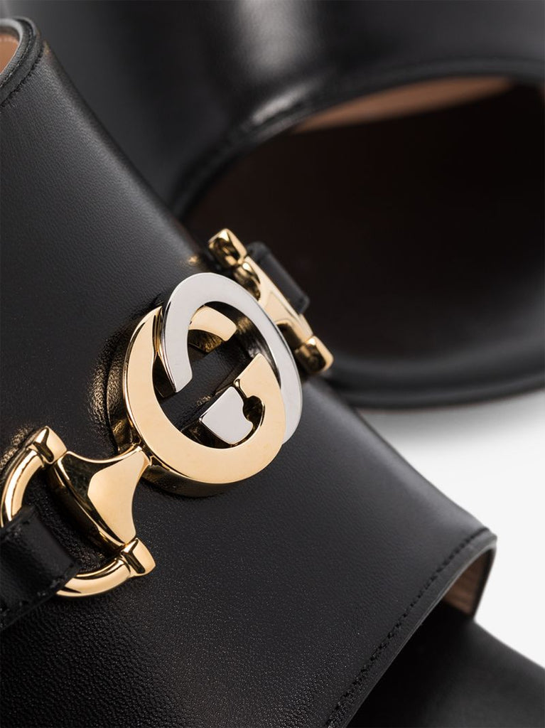 Black Zumi 25 Gg Leather Sandals