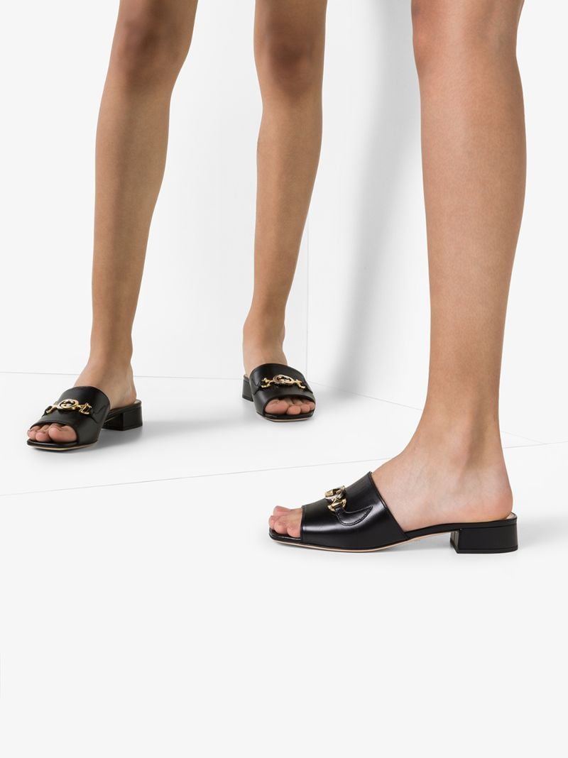 Black Zumi 25 Gg Leather Sandals