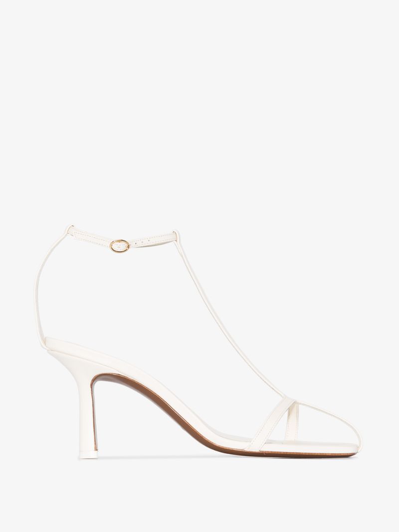 White Jumel 95 Leather Sandals