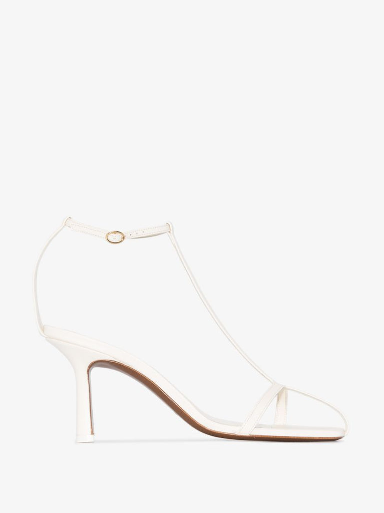 White Jumel 95 Leather Sandals