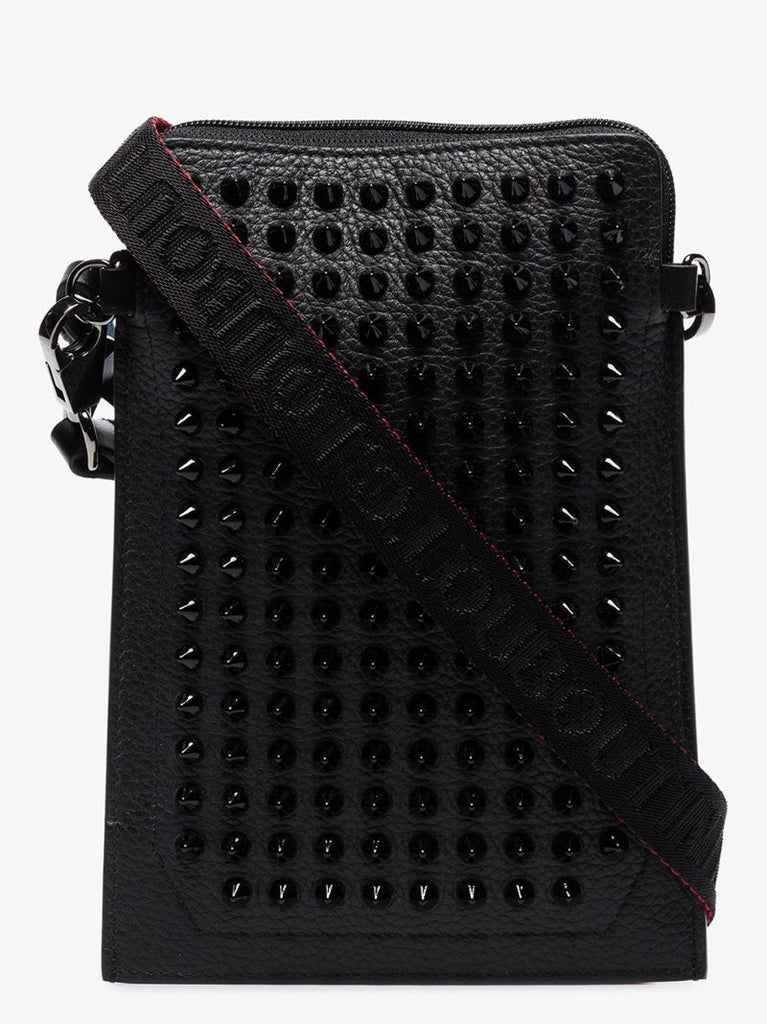 Black Loubilab Leather Messenger Bag
