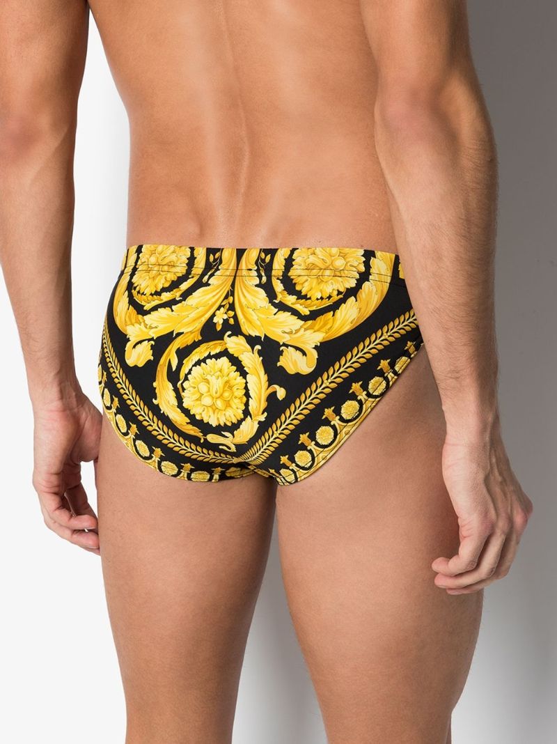 Baroque Print Swim Trunks