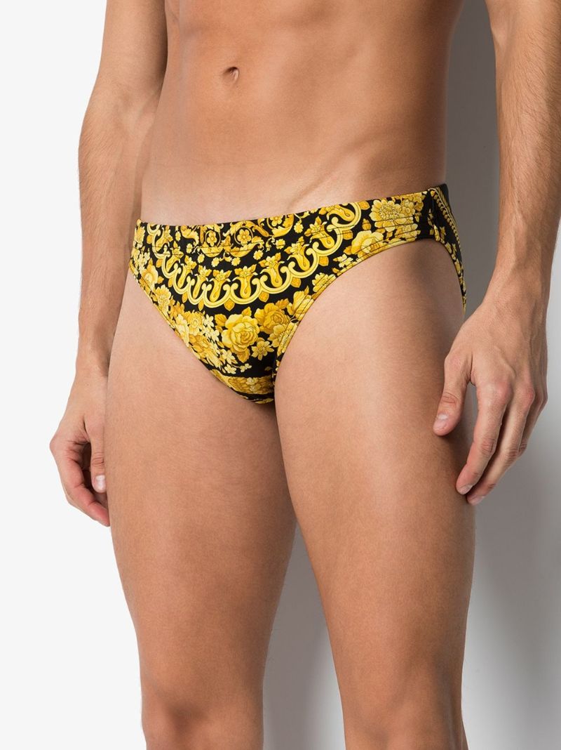 Baroque Print Swim Trunks