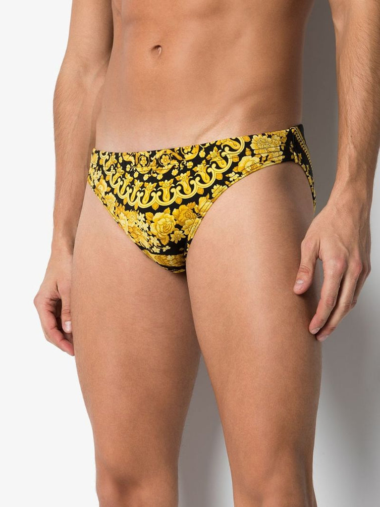 Baroque Print Swim Trunks