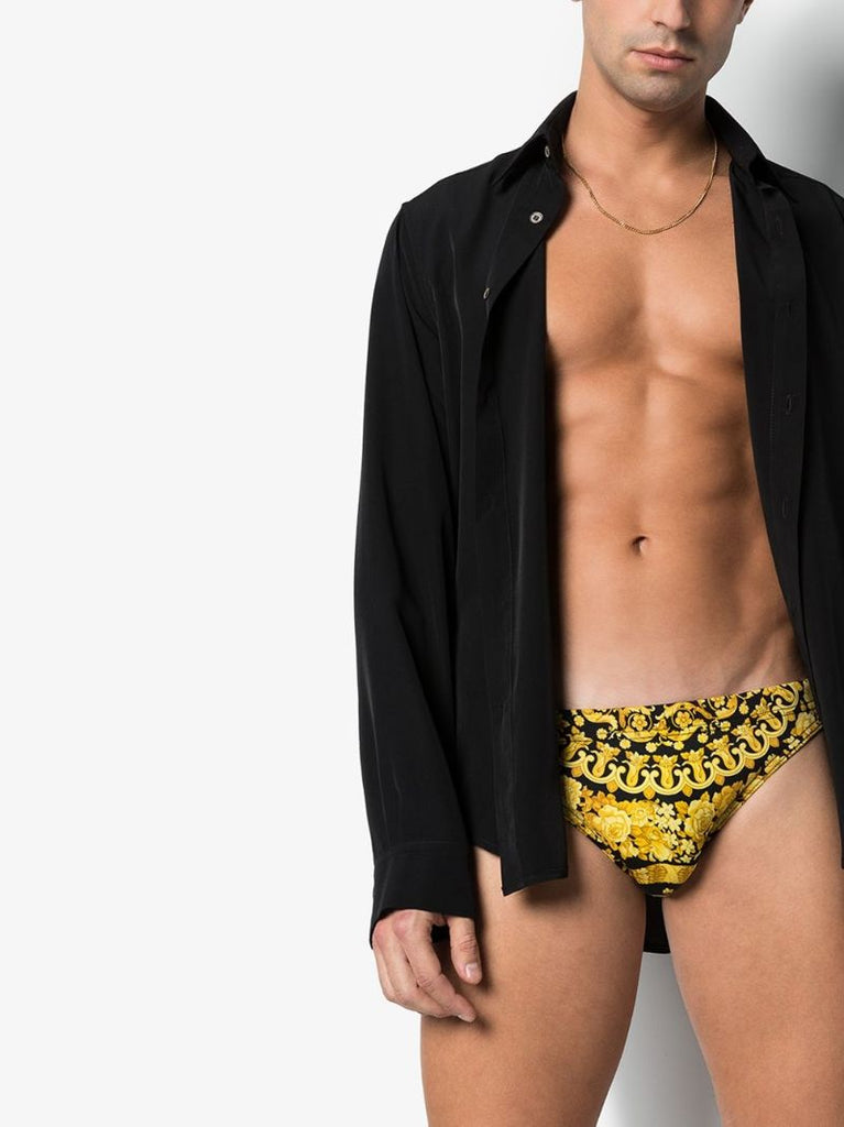 Baroque Print Swim Trunks