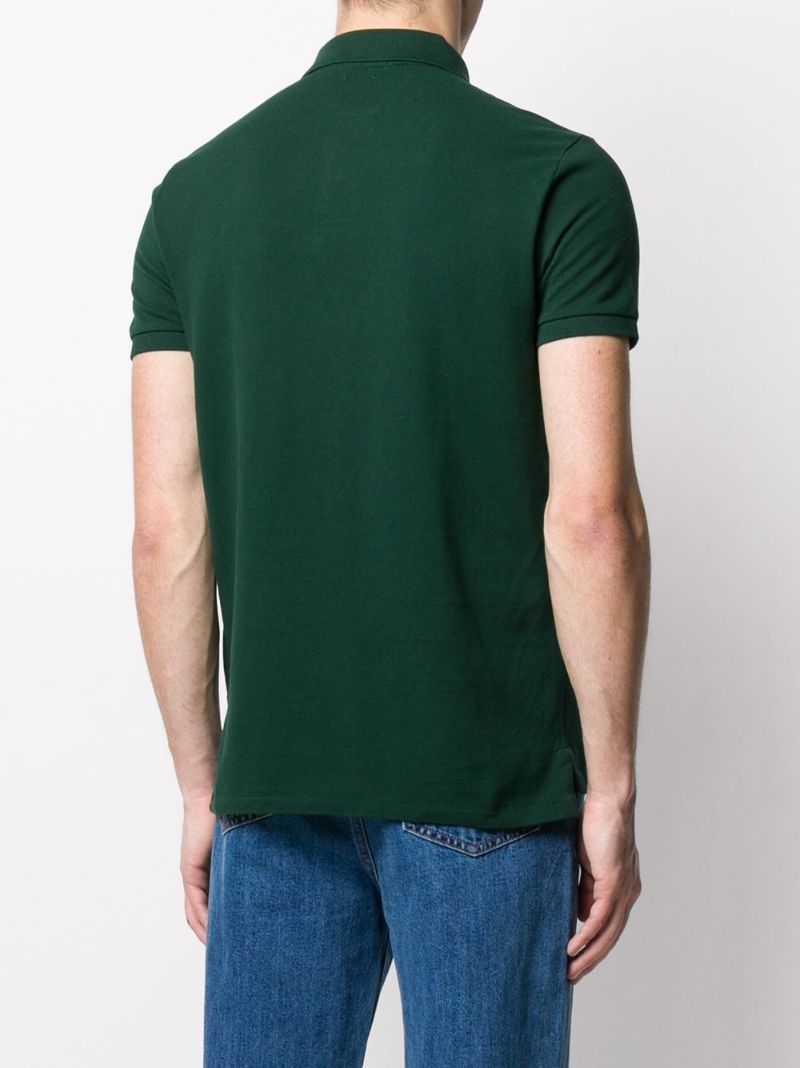 Green Polo Pony Cotton Polo Shirt