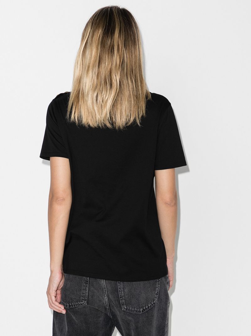 Three-button Logo Cotton T-shirt