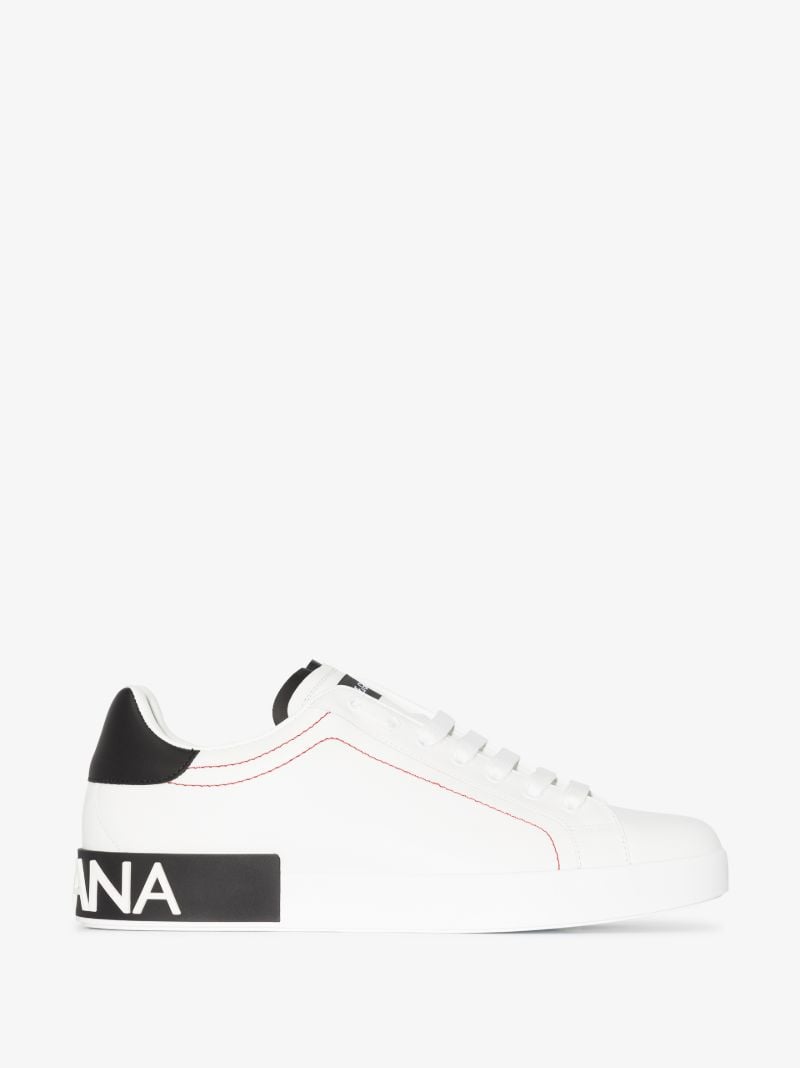 White Portofino Leather Sneakers