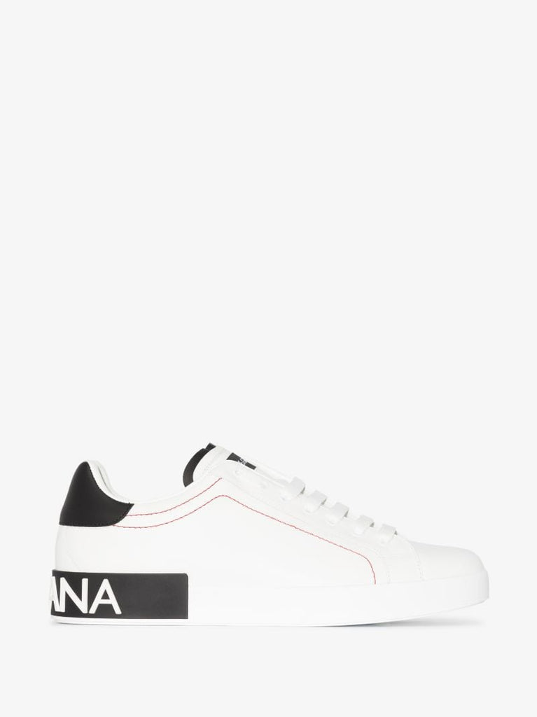White Portofino Leather Sneakers