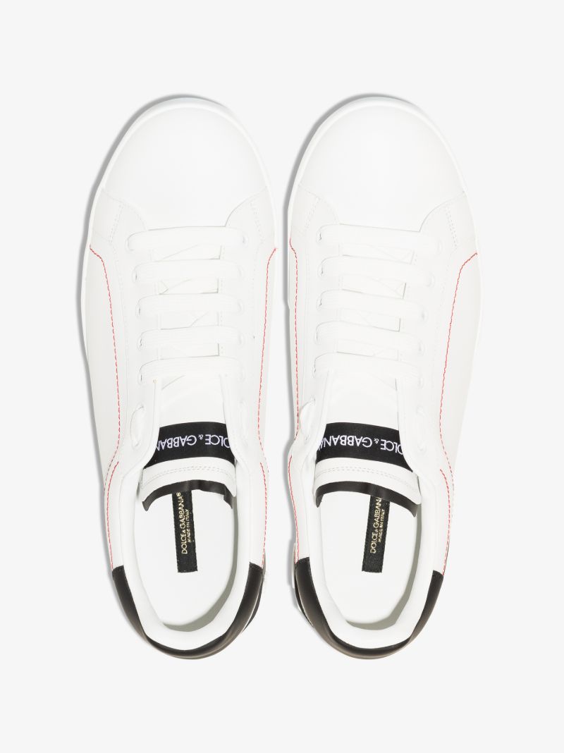White Portofino Leather Sneakers