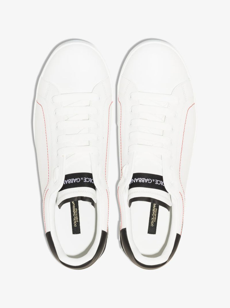 White Portofino Leather Sneakers