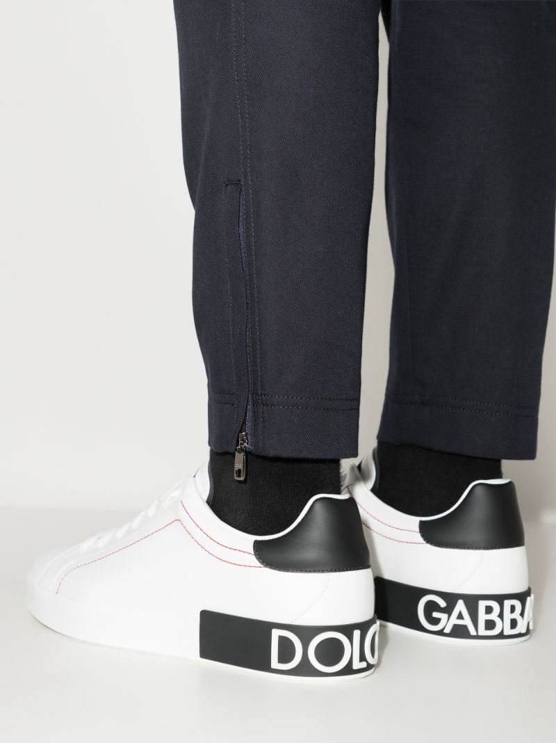 White Portofino Leather Sneakers