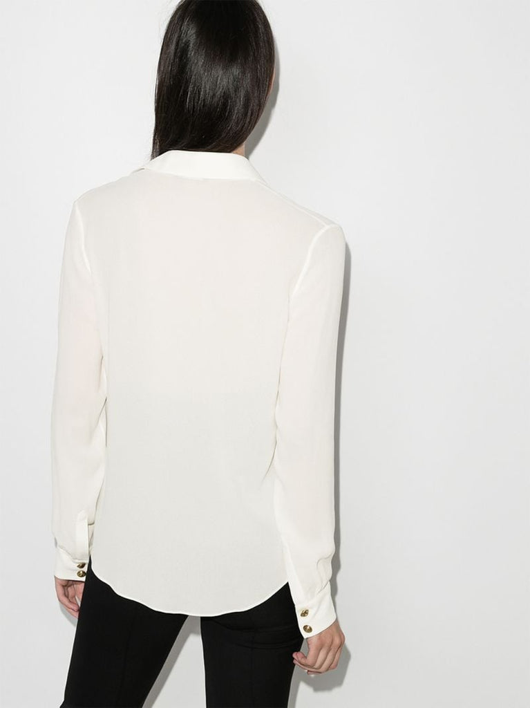 Button-down Silk Shirt