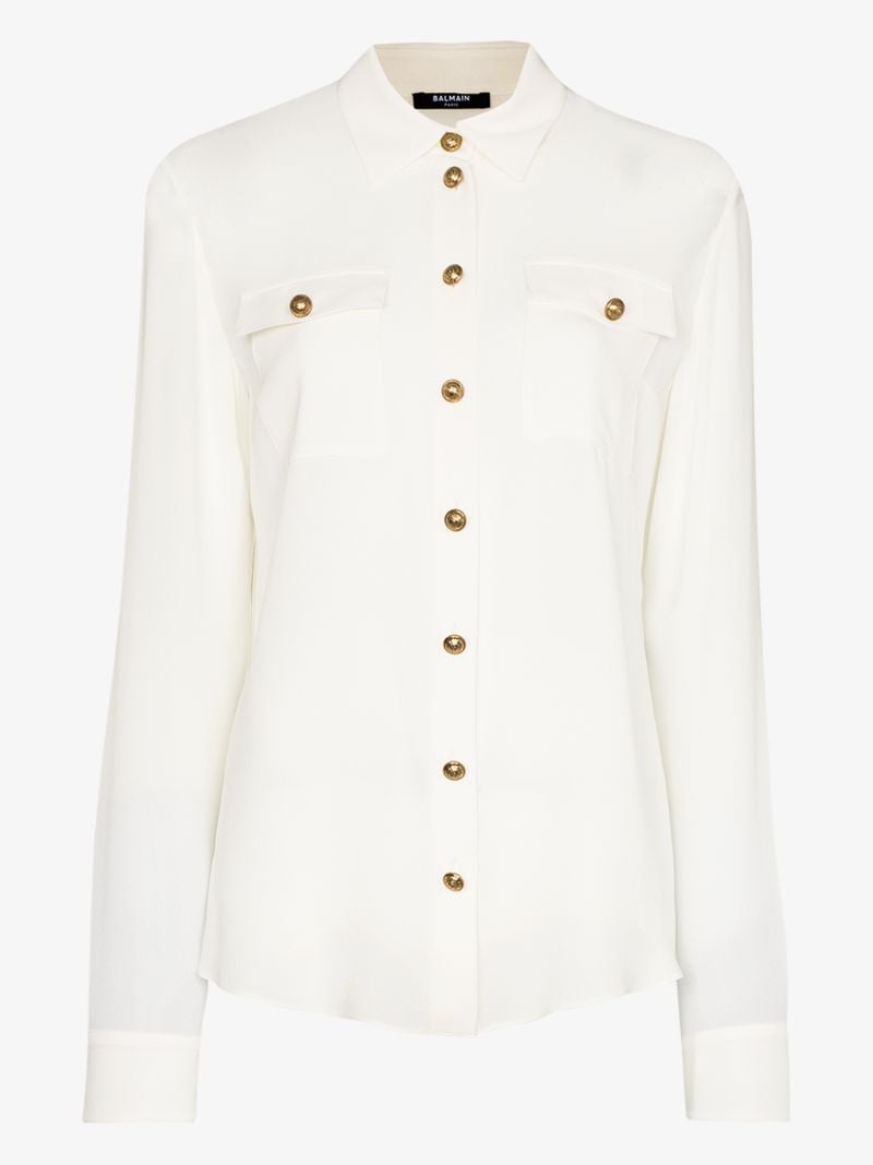 Button-down Silk Shirt