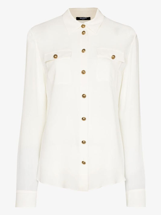 Button-down Silk Shirt